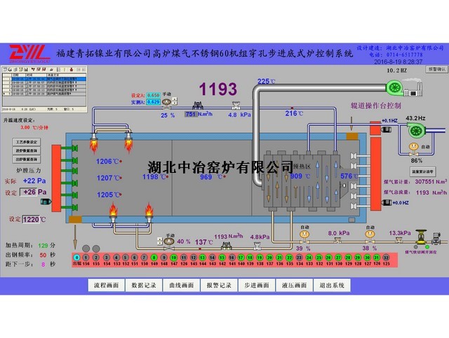 福建青拓鎳業(yè)高爐煤氣不銹鋼步進(jìn)爐 